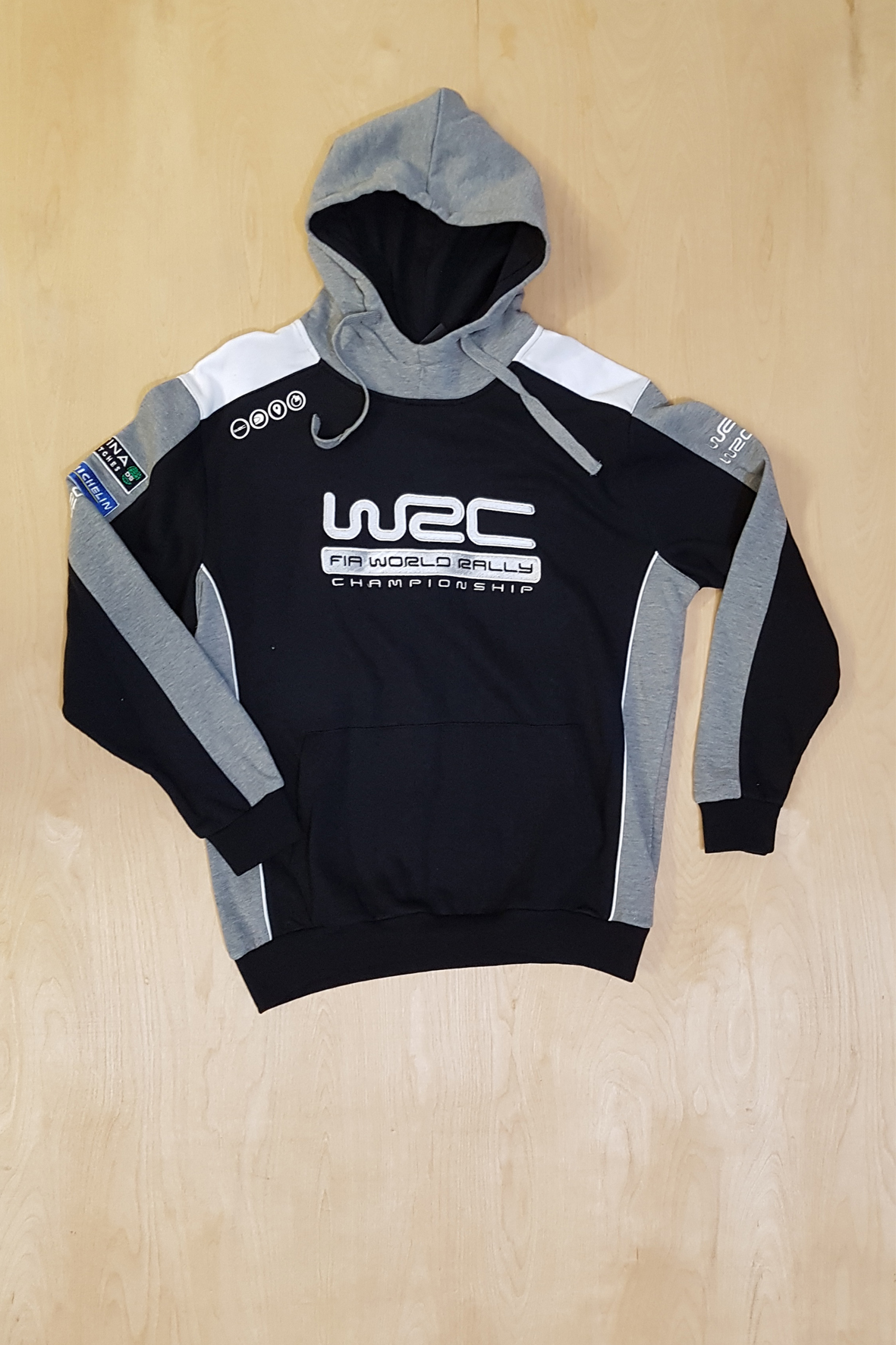 Толстовка с капюшоном WRC цвет черный / серый / белый