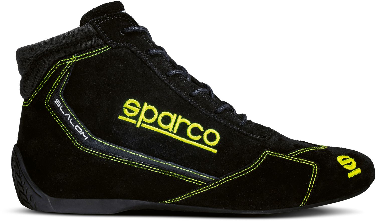 Ботинки/Обувь для автоспорта FIA Sparco Slalom 2022, черный/желтый (8856-2018) фото