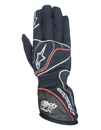 Перчатки для автоспорта FIA Alpinestars, черный-красный (8856-2000) фото