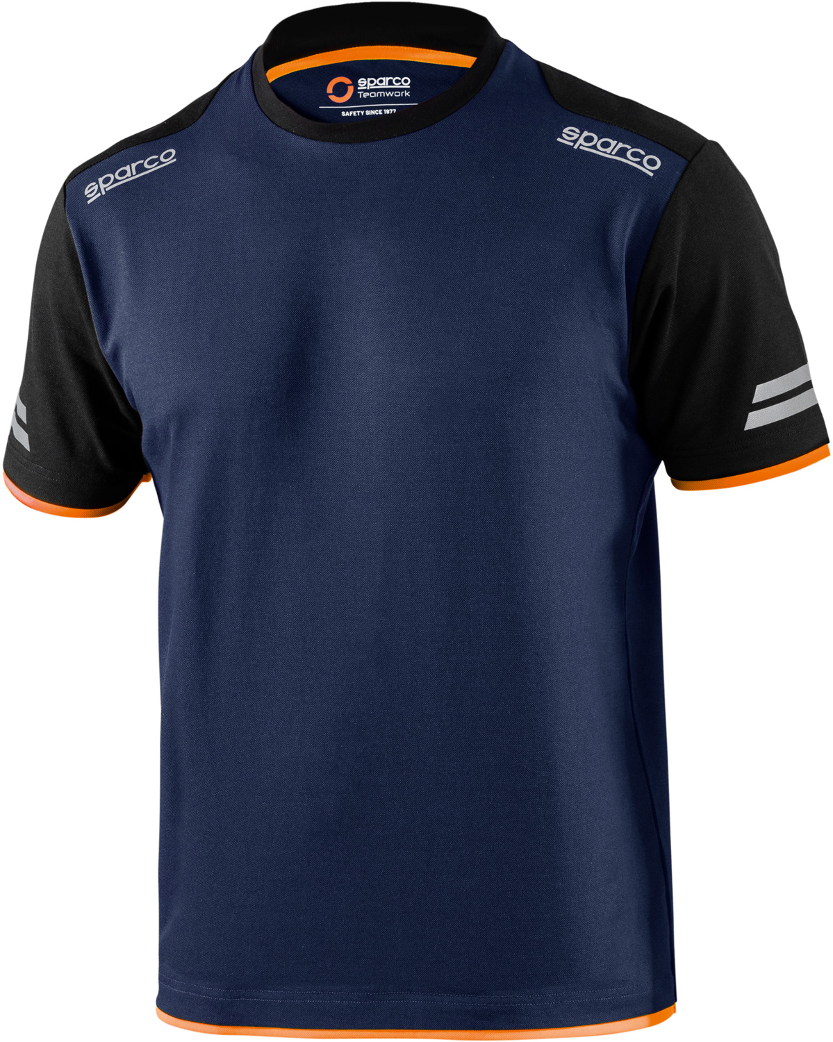 Футболка SPARCO TECH цвет темно синий/оранжевый