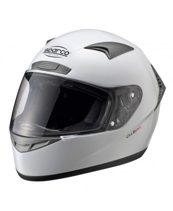 Шлем закрытый SPARCO CLUB X1 для картинга белый (ECE 05)
