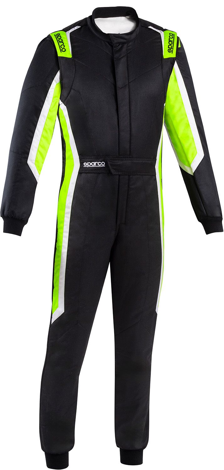 Комбинезон для автоспорта SPARCO SPRINT PRO 2025 (FIA 8856-2018) черно зеленый