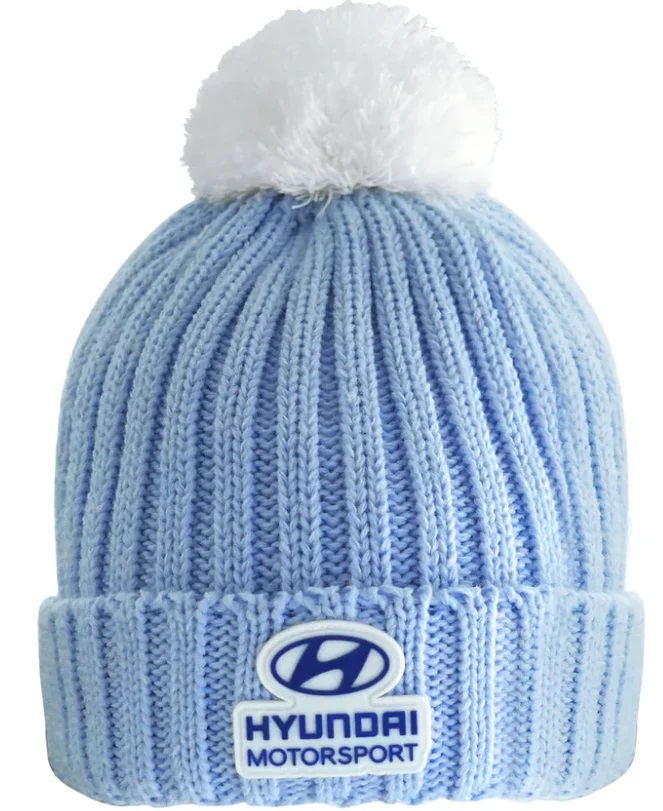 Шапка HYUNDAI голубая