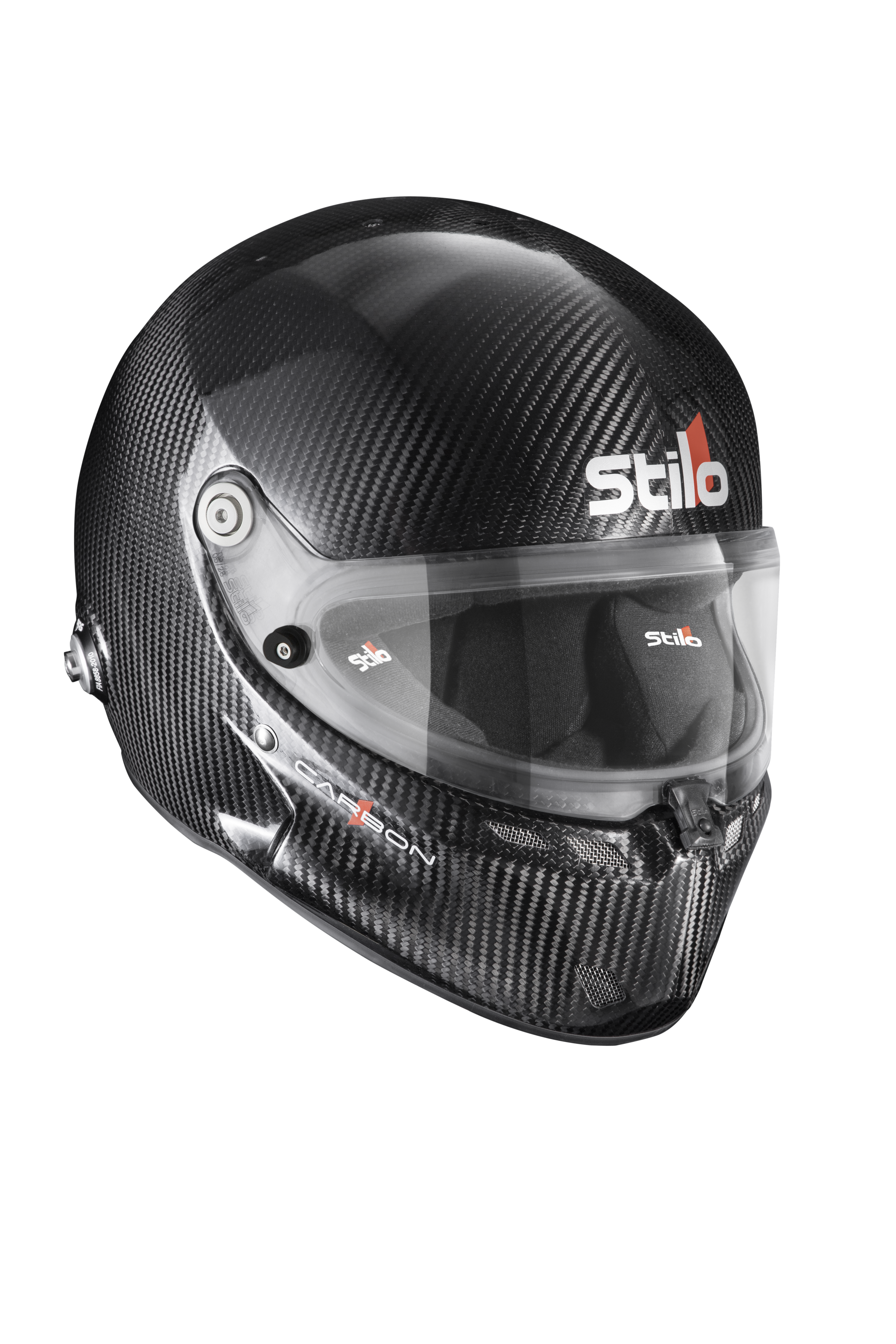 Шлем закрытый STILO ST6F Carbon интерком, HANS, (FIA8859-2024 и SHELL 2020)